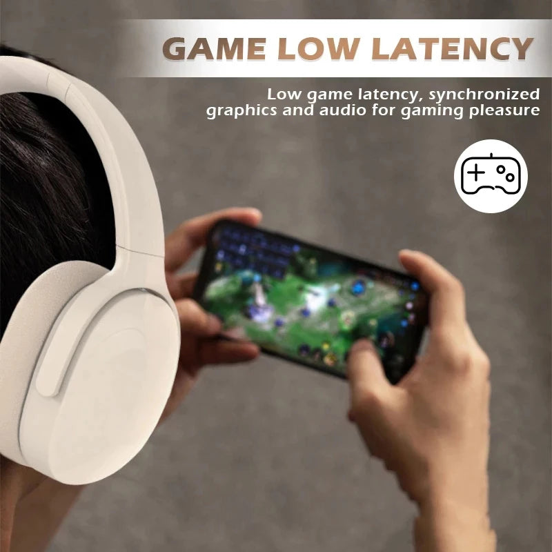 Auriculares Bluetooth Inalámbricos Estéreo HiFi con Batería Ultra Larga para Gaming y Uso Diario