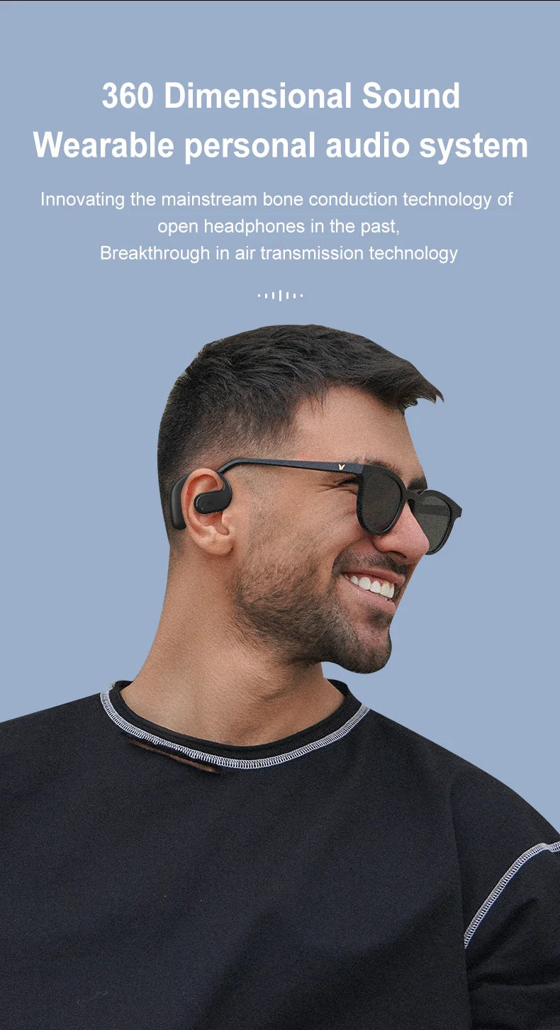 Auricular Bluetooth Empresarial Inalámbrico con Micrófono HD y Gancho para Oreja HiFi Estéreo para Xiaomi Samsung