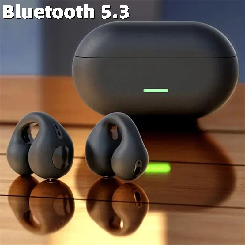 Auriculares Inalámbricos T75 de Conducción Ósea Bluetooth 5.3 Deportivos HiFi Impermeables TWS
